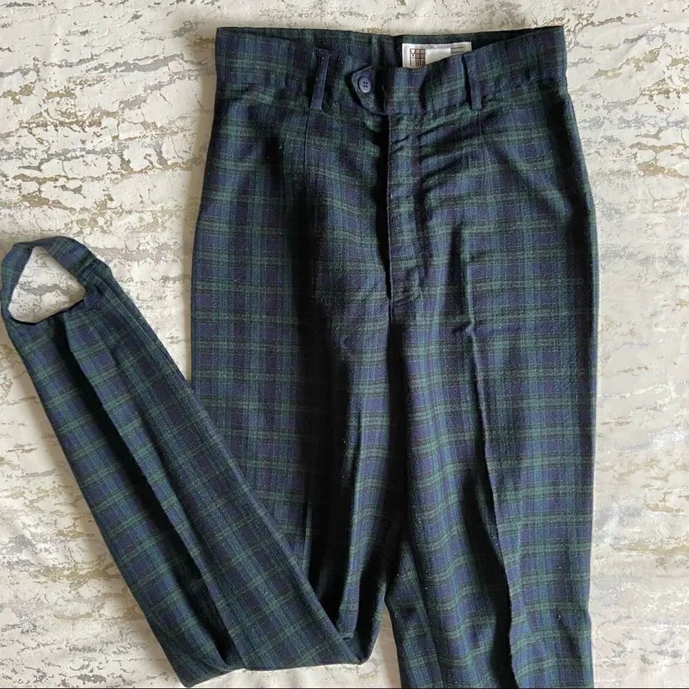 Milano Plaid High Rise Skinny Clueless Trousers